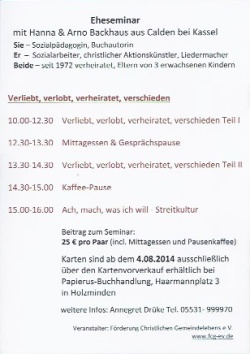 Eheseminar-Flyer