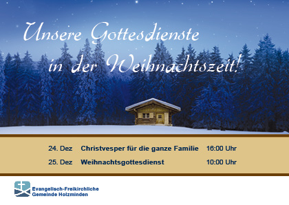 Weihnachtsgottesdienste 2013